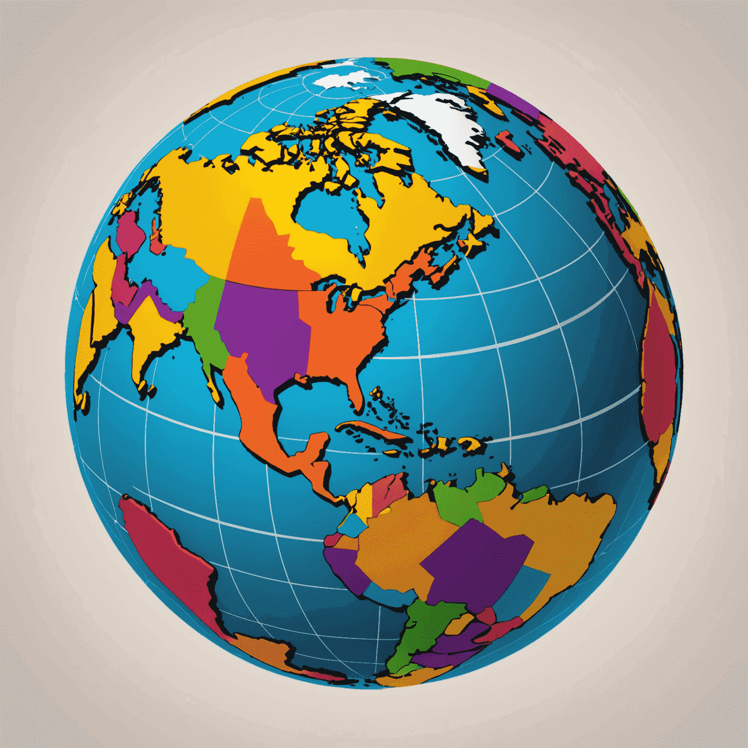 First Travel Group logo featuring a stylized globe with vibrant colors representing different travel destinations